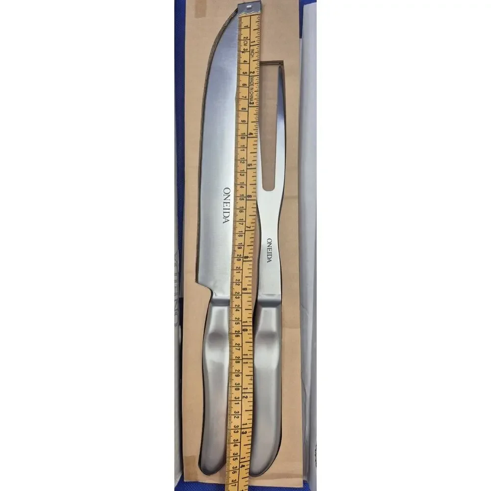 Oneida Two-Piece Carving Set Fine 18/10 Stainless Steel NEW